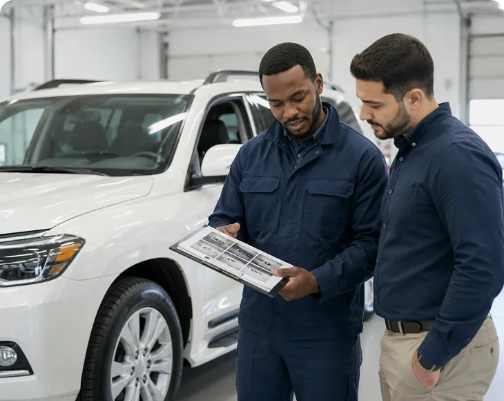Reviewer receiving vehicle